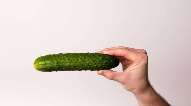 o pepino simboliza un pene agrandado por refresco
